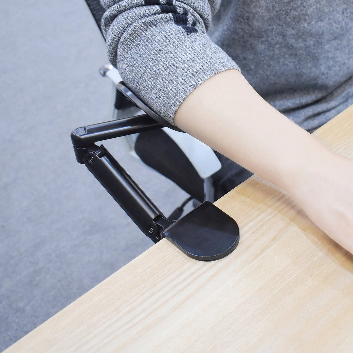 Black RELEX RT1 Armrest for an office chair with a joint mechanism by hjh OFFICE