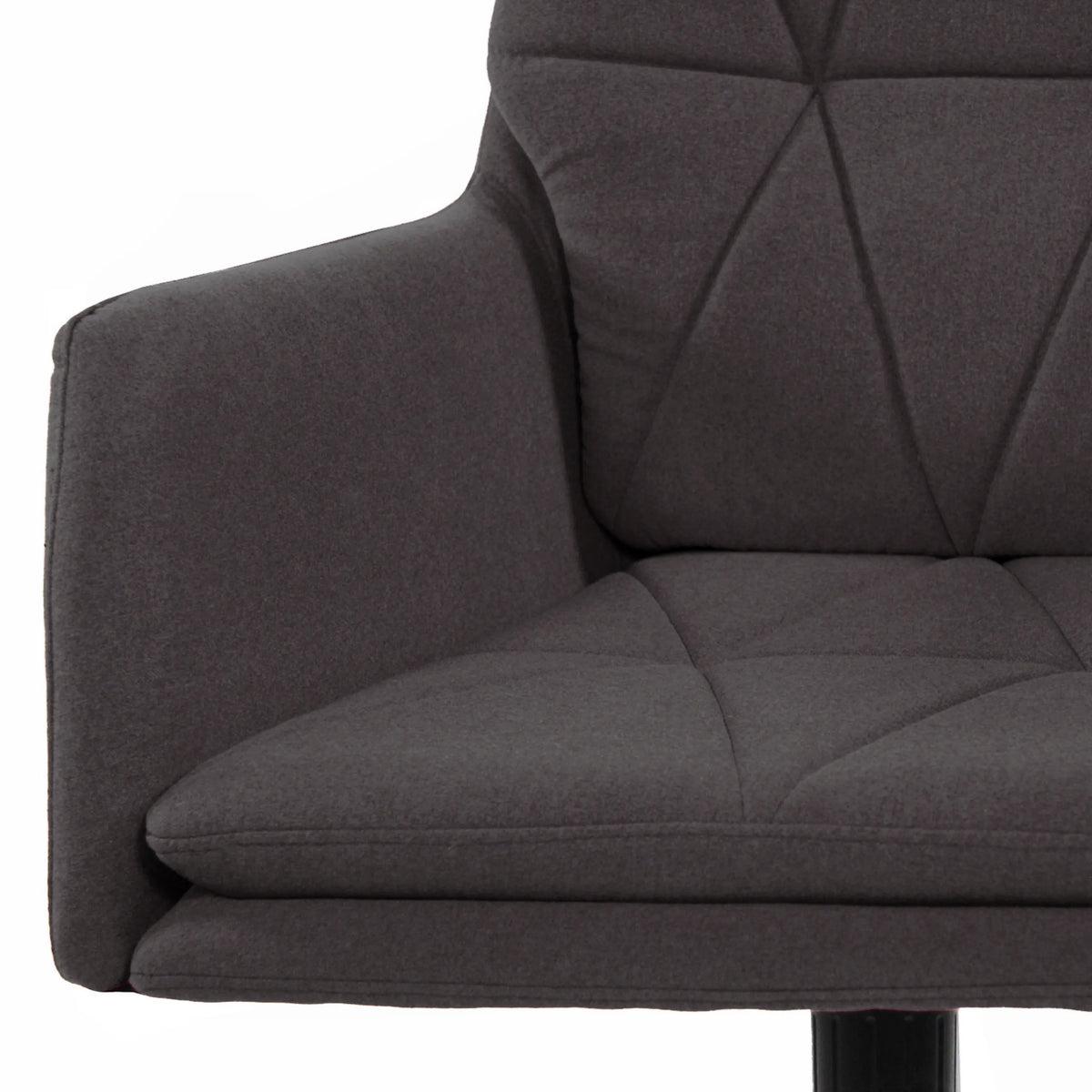 Dark grey upholstery and armrest of the Home Office Chair SHAKE 350 by hjh OFFICE