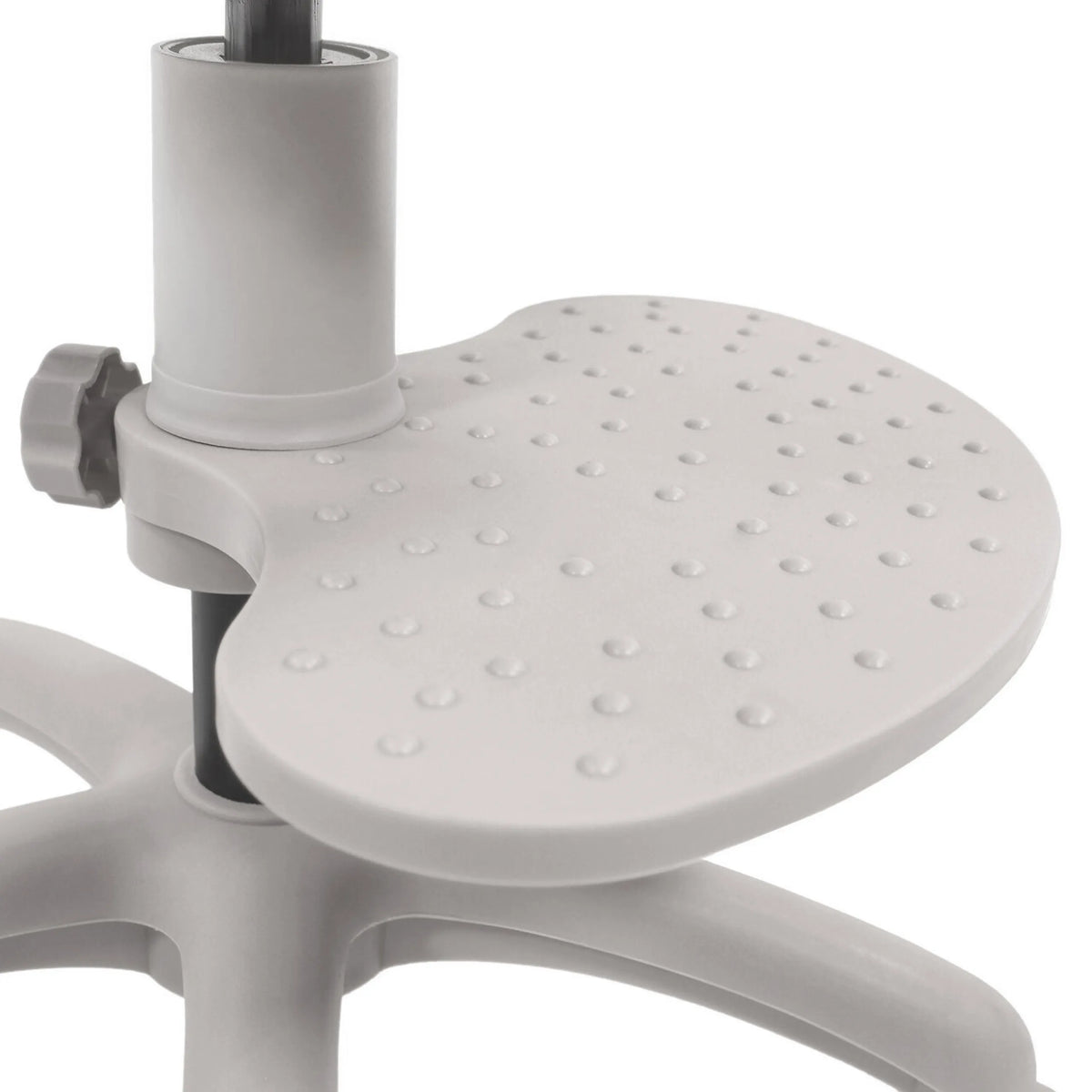 Grey footrest with nubbed structure of the KID COLOUR G1 children's swivel chair by hjh OFFICE