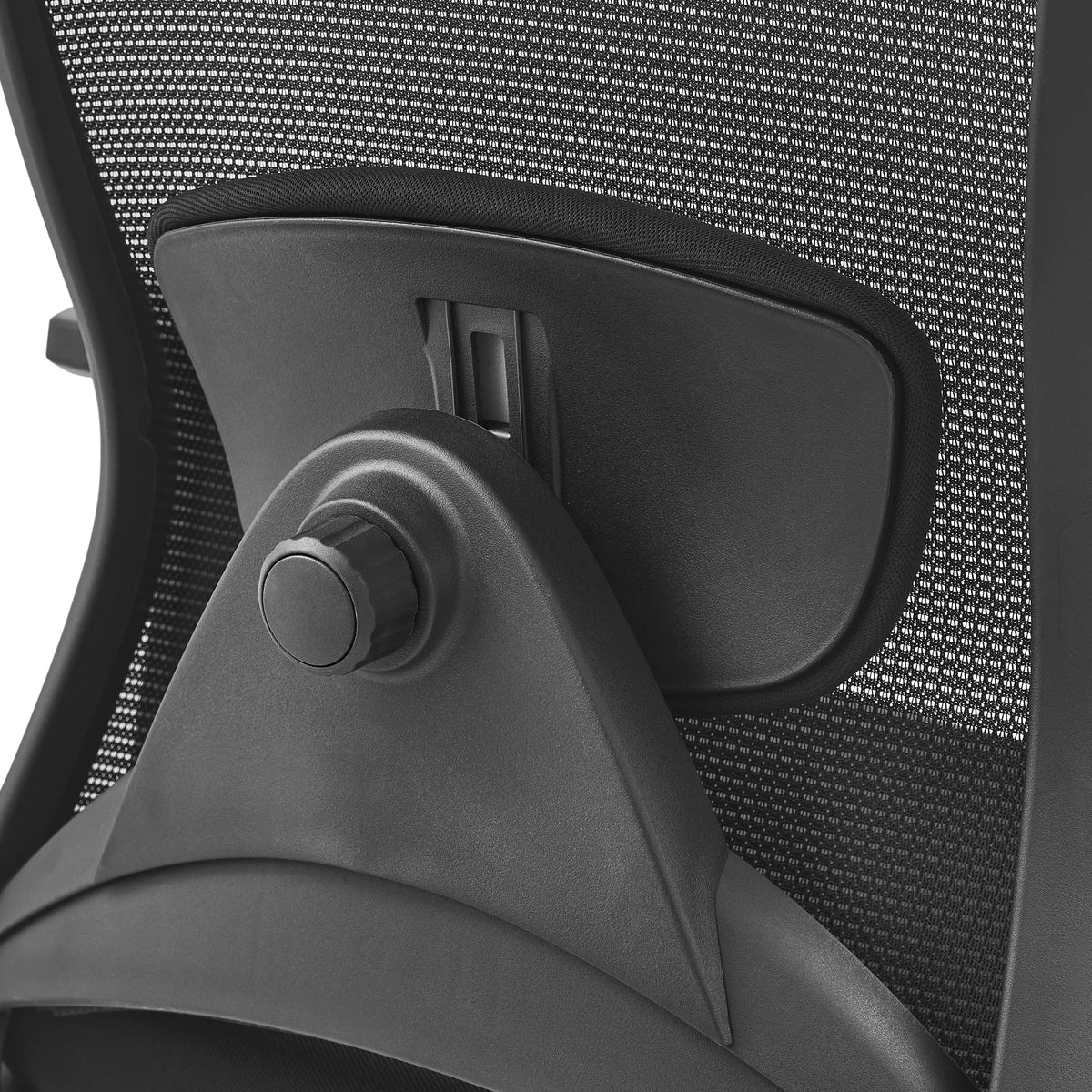 Lumbar support adjustment knob on the Top Work 44 work chair in black by hjh OFFICE