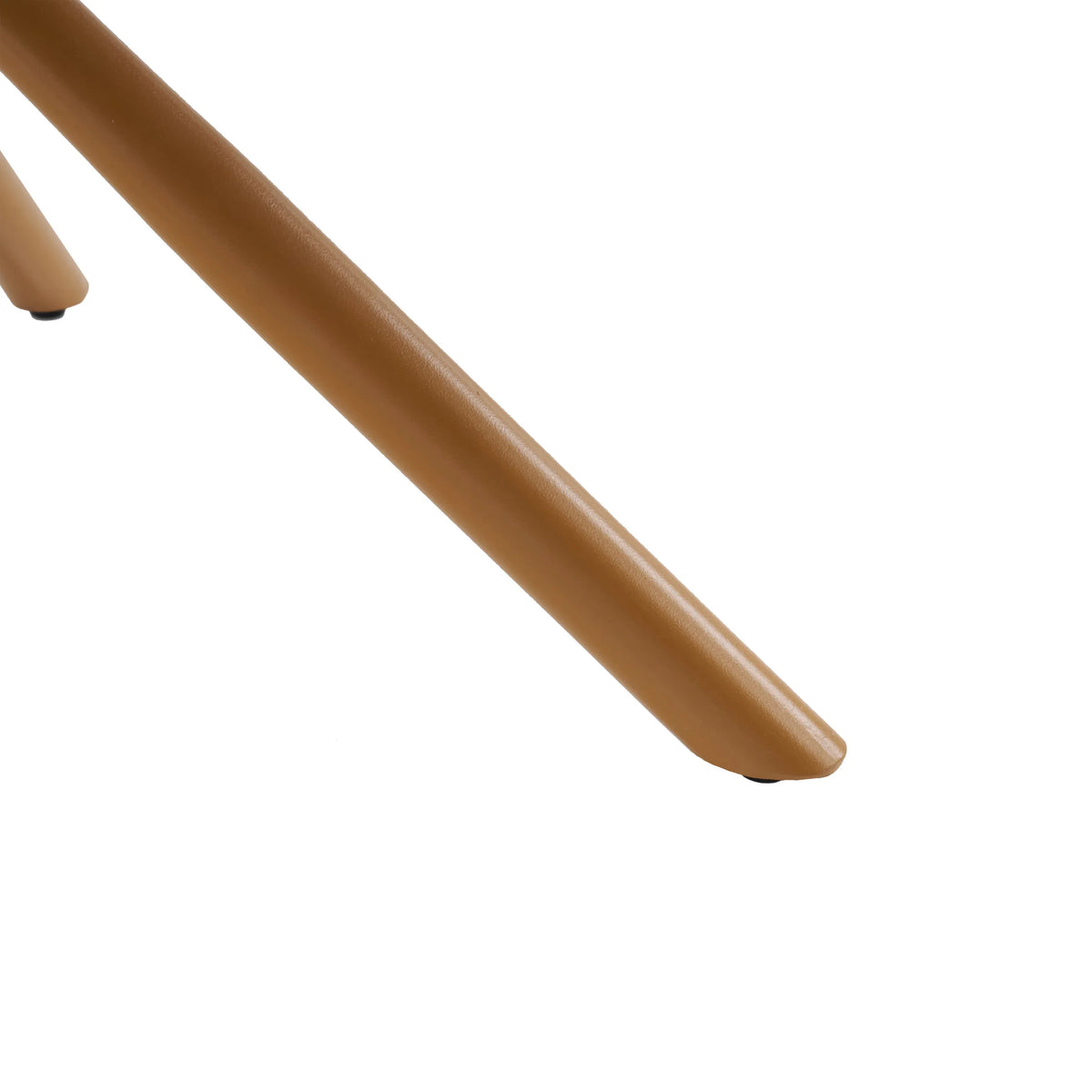Brown chair leg with plastic glider of the upholstered chair Tavaro Korvik by hjh LIVING