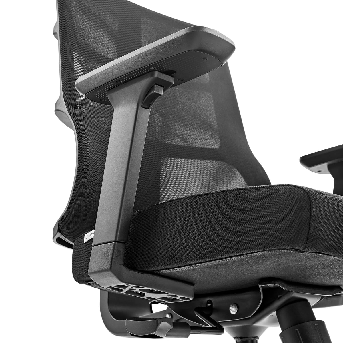 Adjustable armrest and mesh backrest of the Professional Office Chair SPINIO by hjh OFFICE