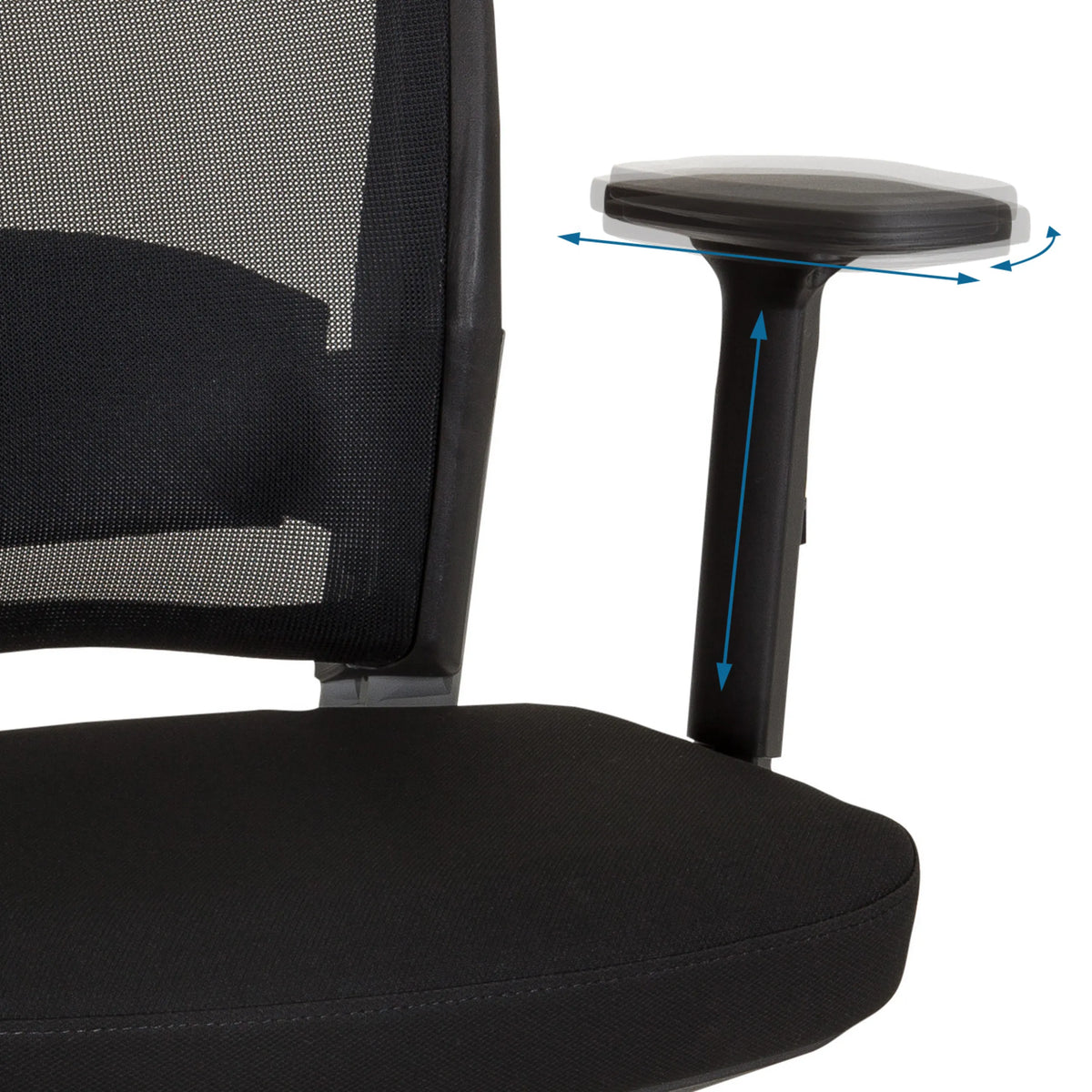 Height- and width-adjustable armrest of the Professional Office Chair IKAST I by hjh OFFICE