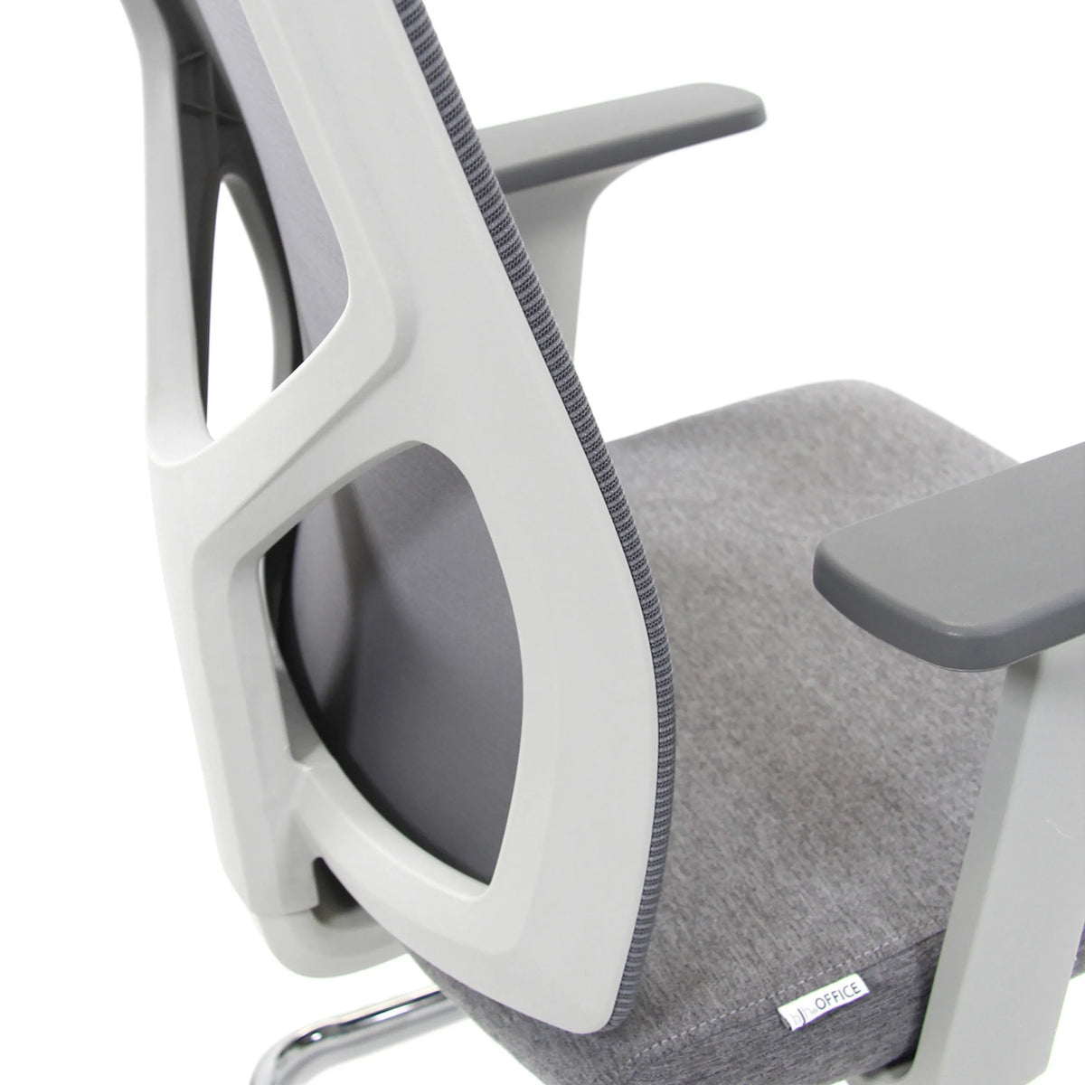 Backrest and grey seat of the Cantilever chair BRETON V W by hjh OFFICE