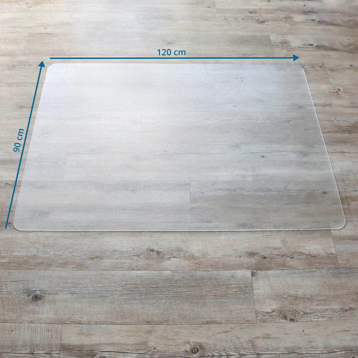 Dimensional view of the Office Mat PUNOMAT, 120 × 90 cm, by Kottig