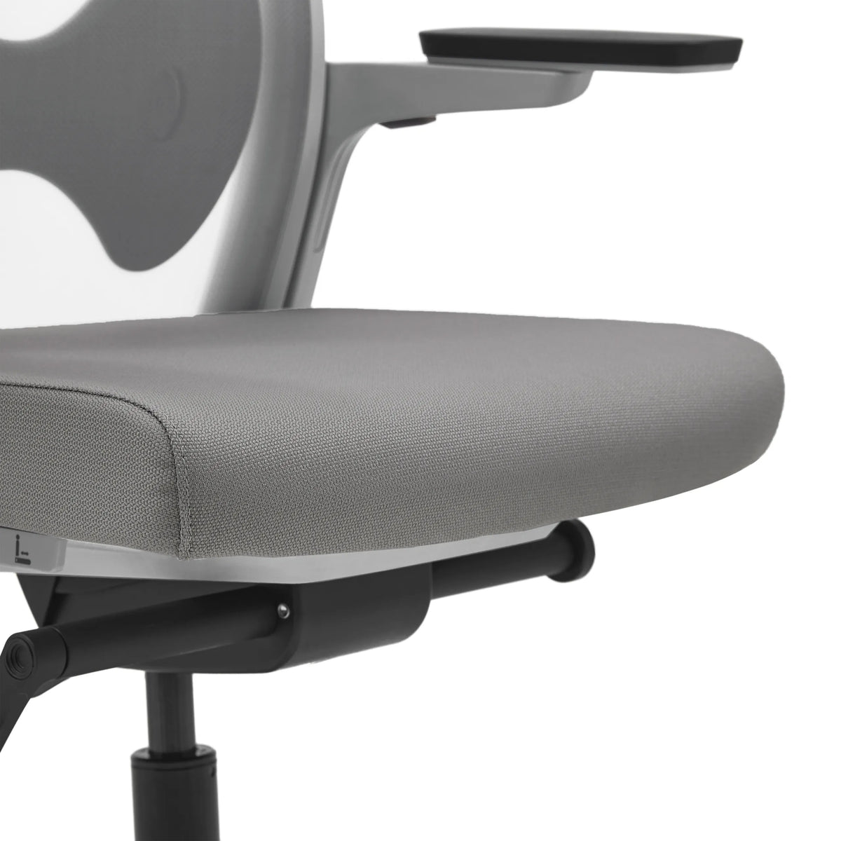 Grey seat and armrest of the Professional Office Chair ARCEO W by hjh OFFICE