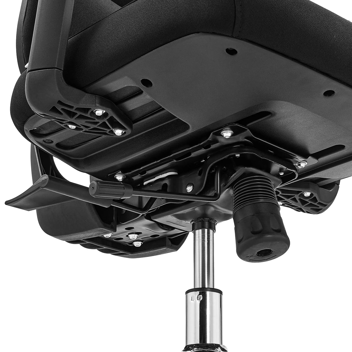 Underside with height adjustment mechanism of the Professional Office Chair Ergomy F 2 by hjh OFFICE