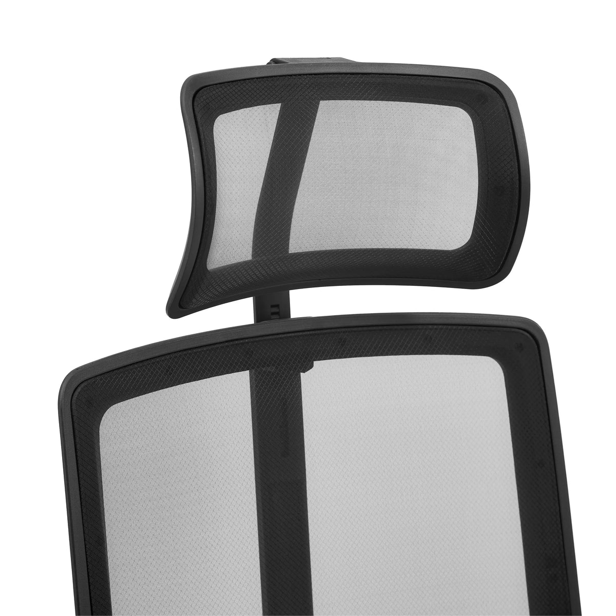 Headrest and backrest made of black mesh fabric of the Professional Office Chair ARCEO B by hjh OFFICE