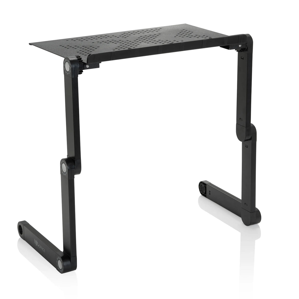 Black VM-SA II desk pad with perforated shelf and foldable frame by hjh OFFICE