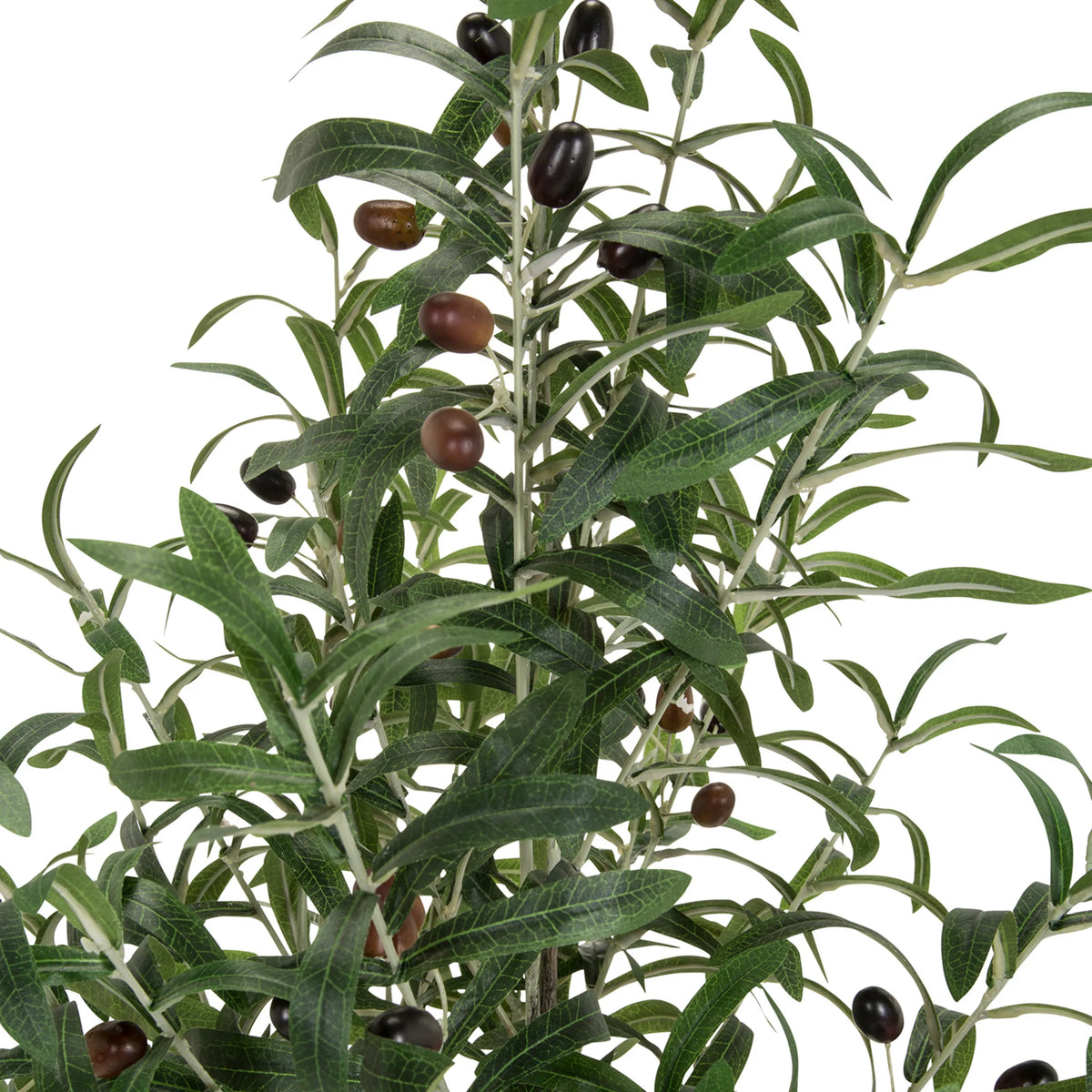 Leaves and dark olives of the artificial plant OLIVE by hjh OFFICE