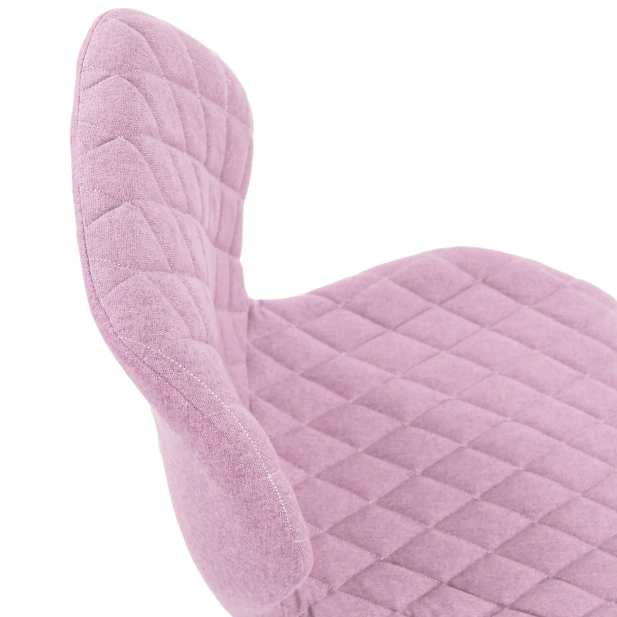 Pink quilted upholstery of the Swivel Chair – Children JOY II by hjh OFFICE
