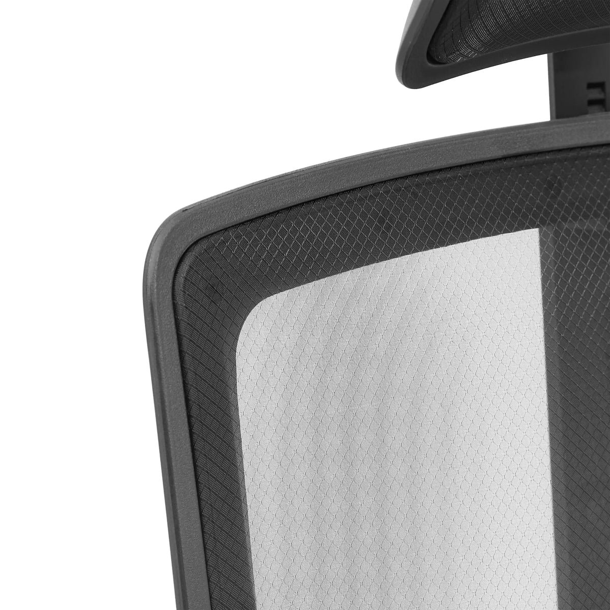Breathable mesh fabric of the backrest of the ARCEO B Professional Office Chair in black by hjh OFFICE
