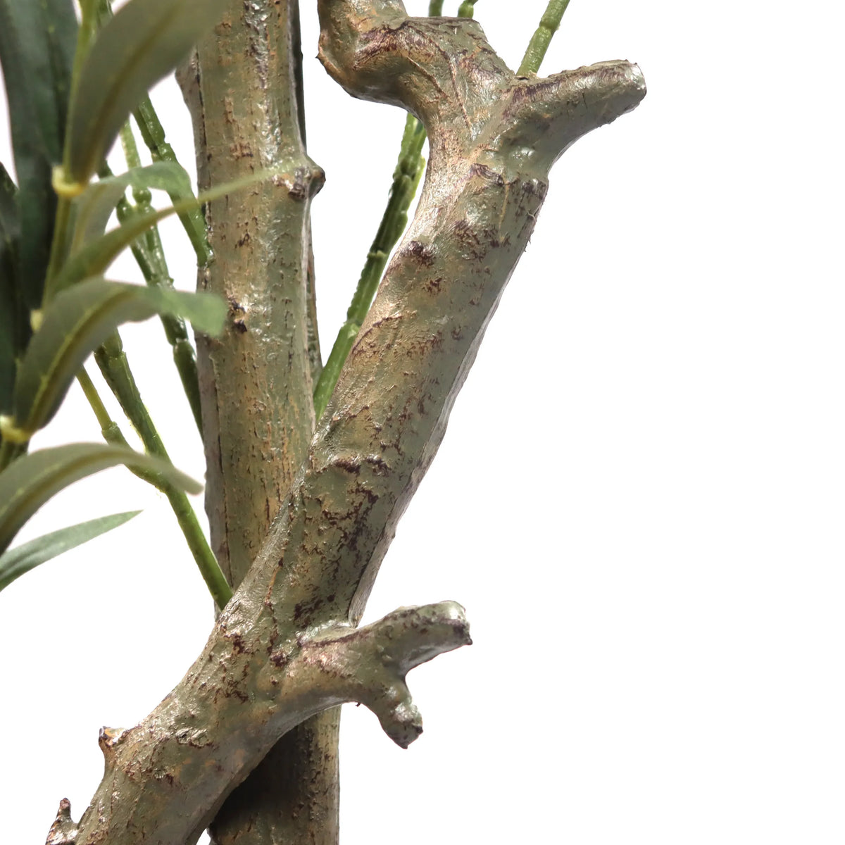 Structured brown stem of the Artificial plant OLIVE I by hjh OFFICE