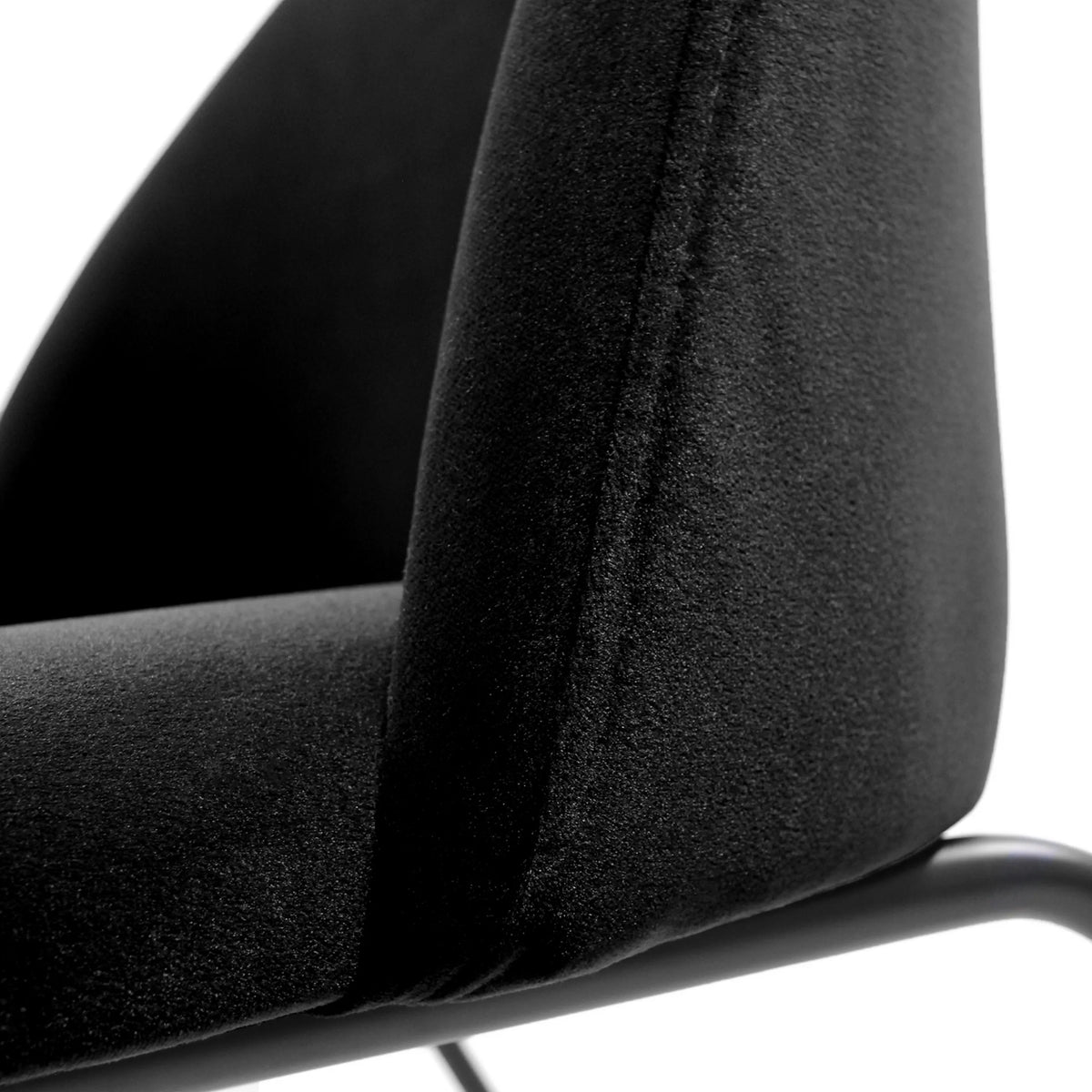 Black fabric cover of the Upholstered chair VELVO by hjh OFFICE