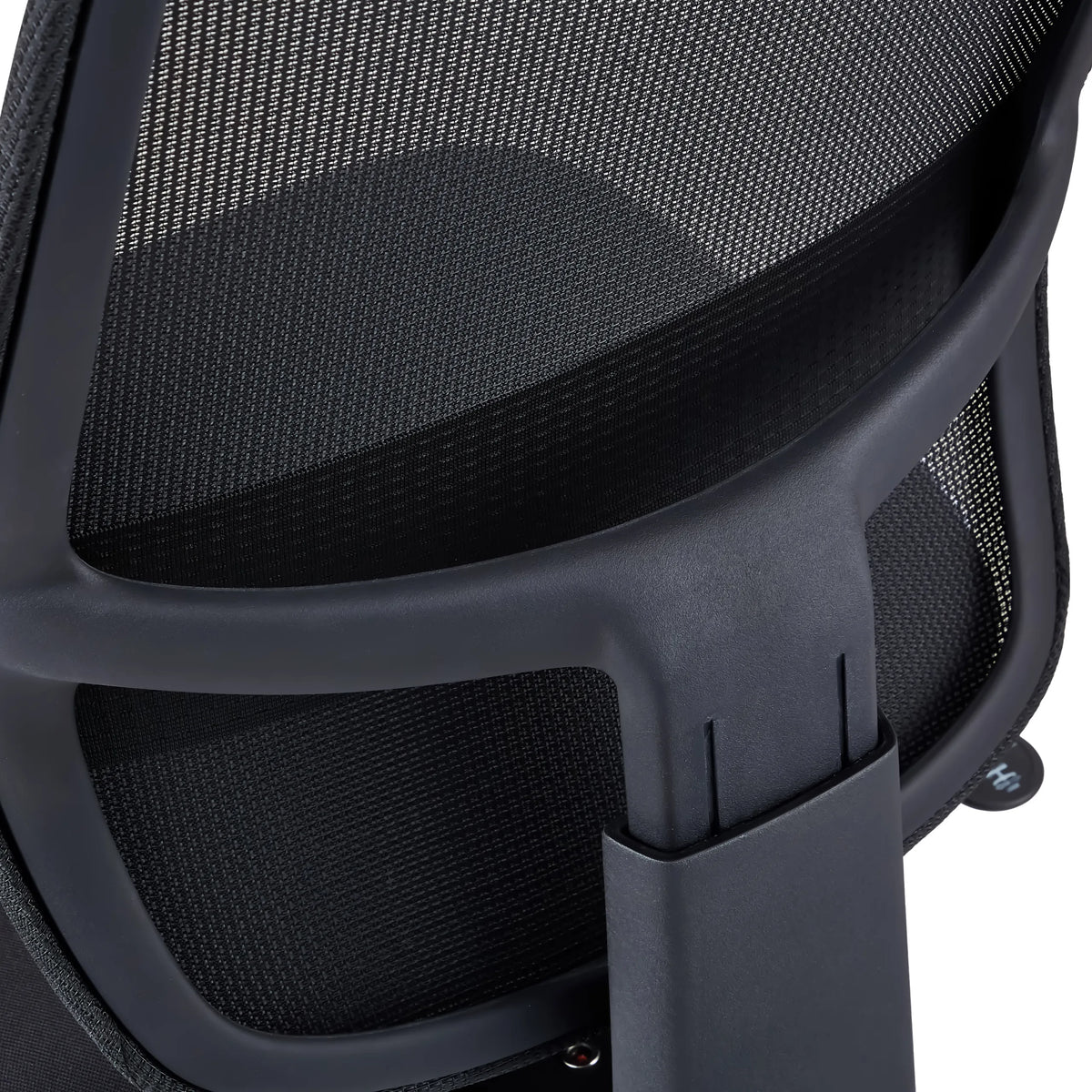 Breathable mesh backrest of the Professional Office Chair Minoro B in black by hjh OFFICE