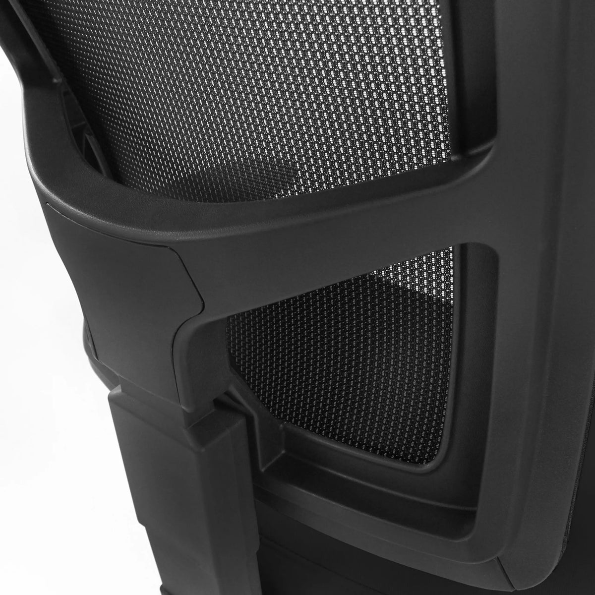 Black mesh backrest with plastic frame of the Professional Executive Chair IMPACT PRO by hjh OFFICE