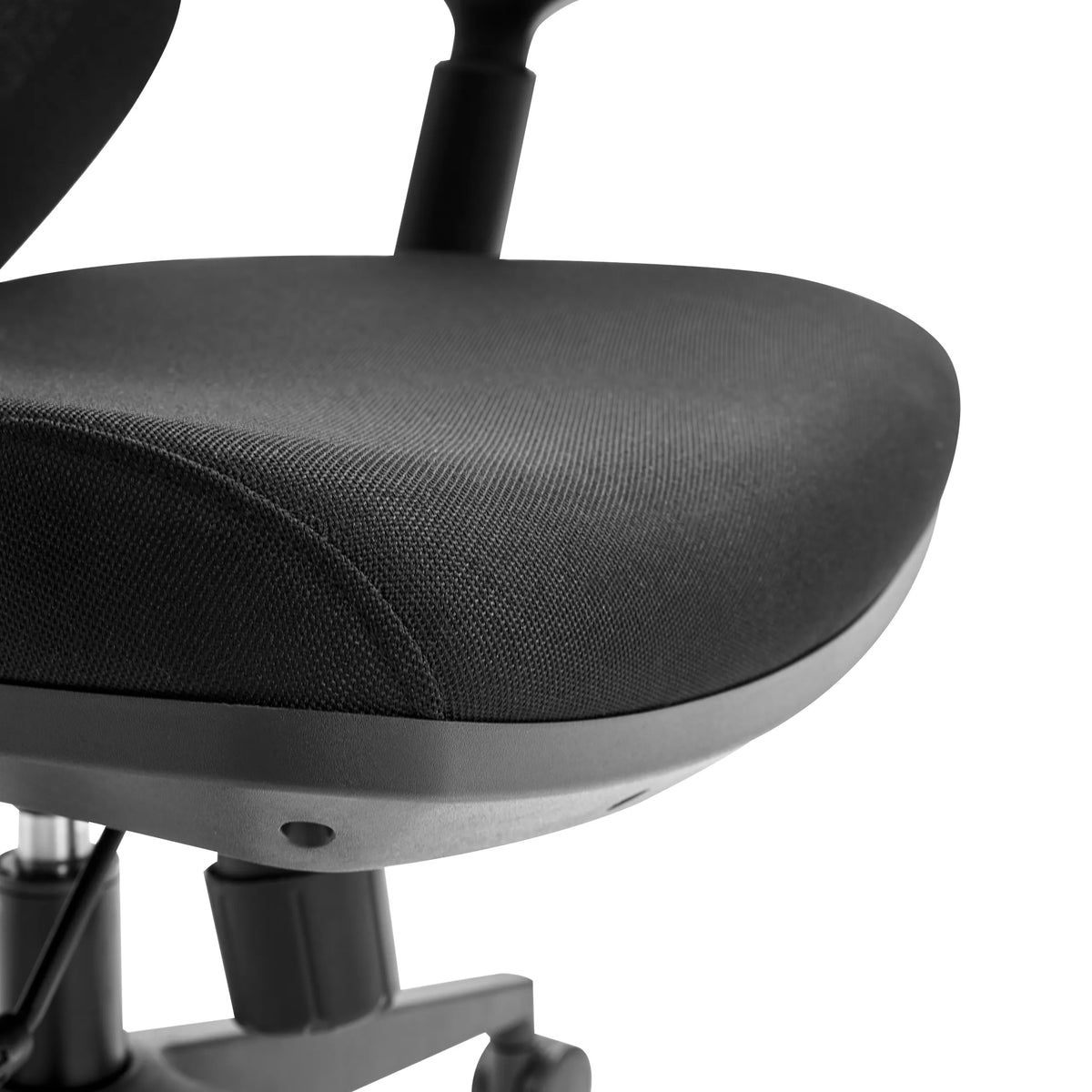 Black fabric upholstery of the seat of the Professional Office Chair Profondo F by hjh OFFICE