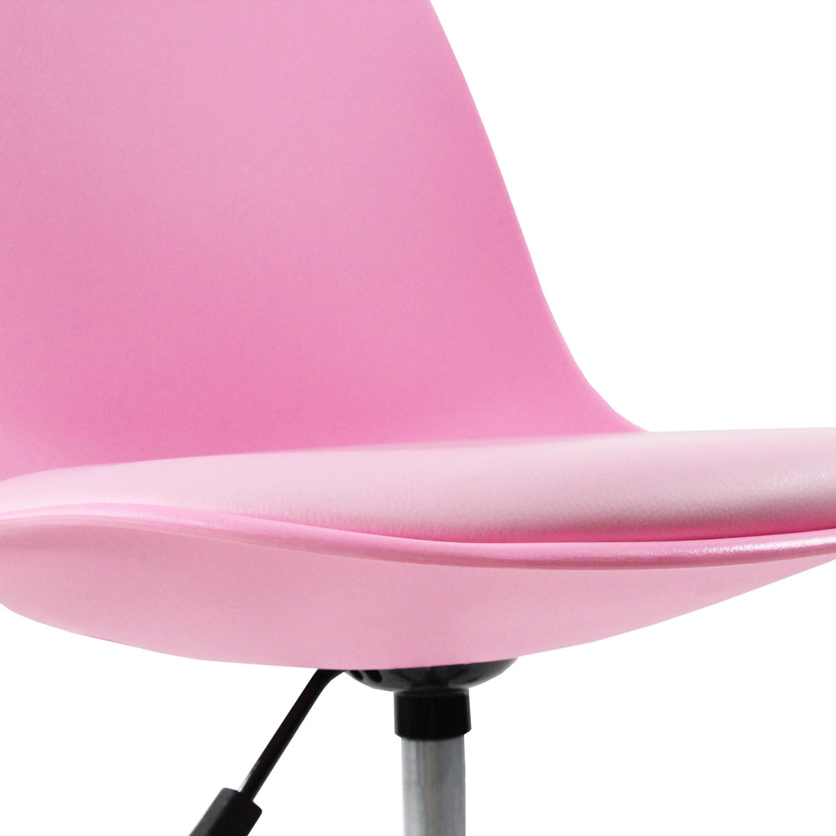 Pink seat and backrest of the FANCY II children's swivel chair by hjh OFFICE