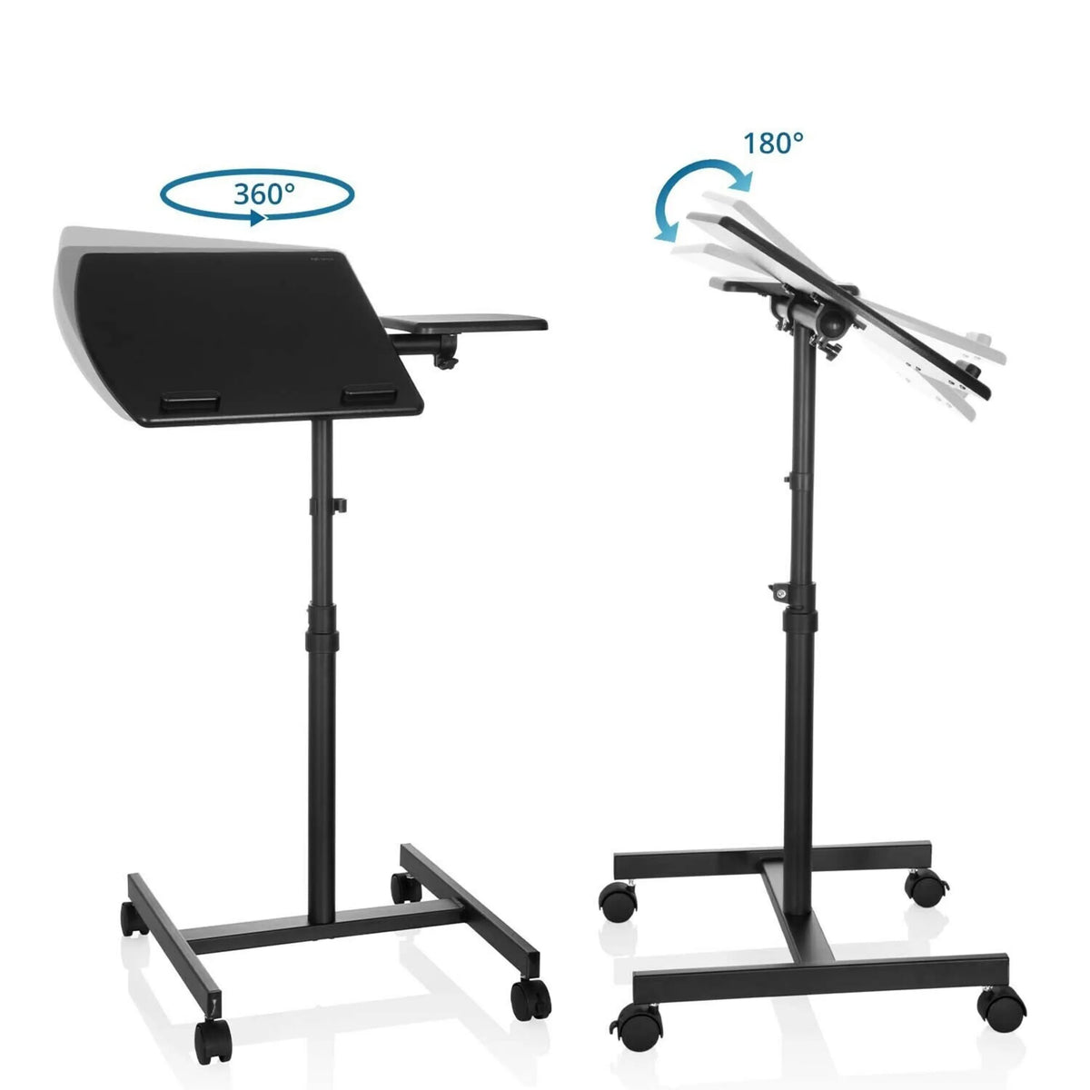 Swivel and tilt mechanism of the VM-SL standing desk with 360 and 180-degree adjustment by hjh OFFICE