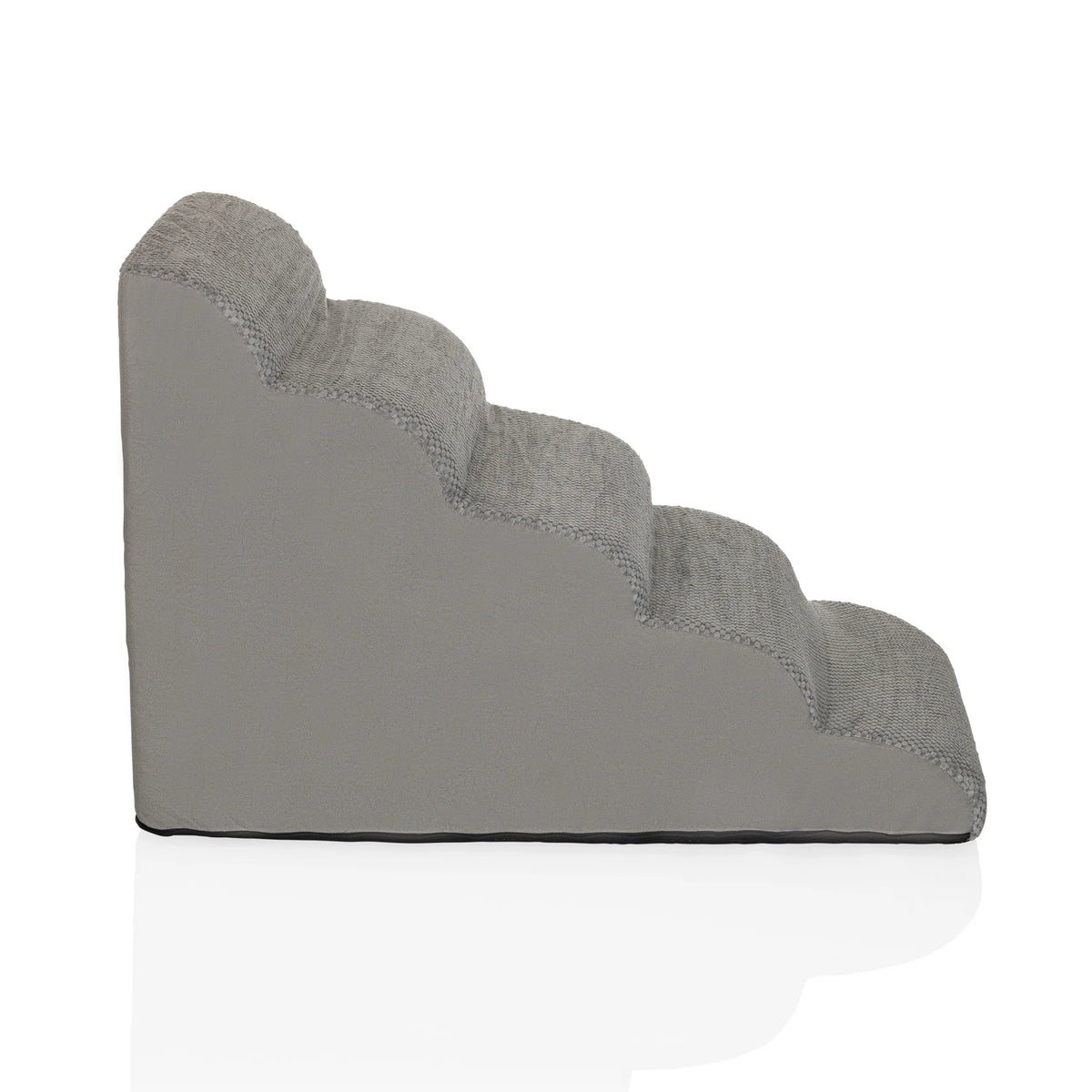 Grey Pet stairs PAWY STEP 5 with four steps and fabric surface by hjh LIVING