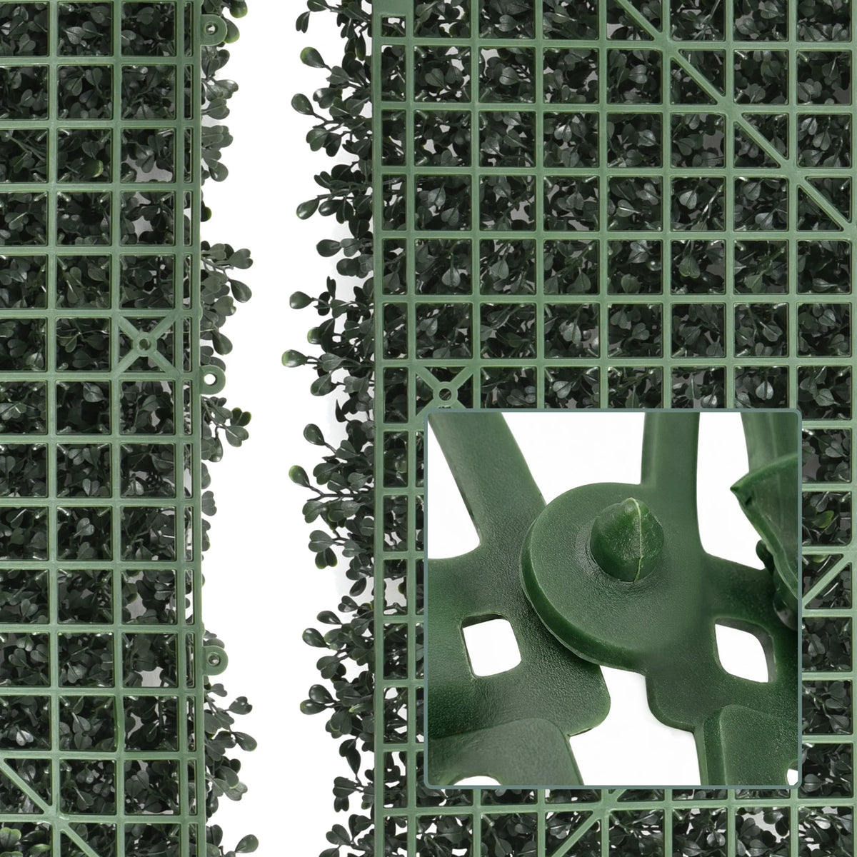 Connecting element for the green LEAFLUXE 1 plant mats for easy assembly of the grid elements by hjh LIVING