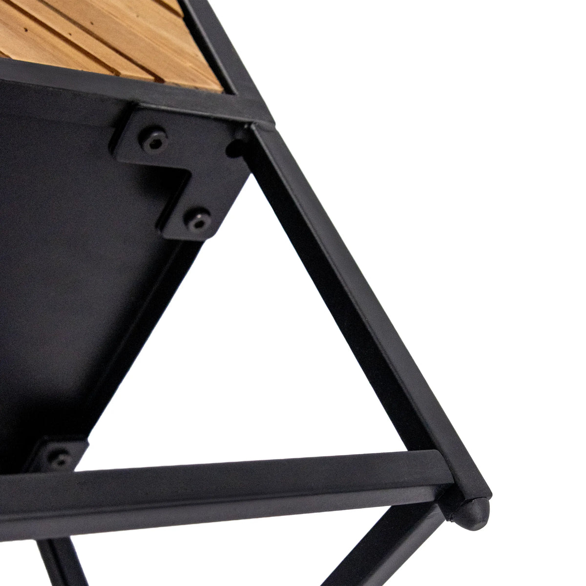 Frame connector and wooden table top of the SANTJAGO BLACK SUN L sideboard in black by hjh LIVING