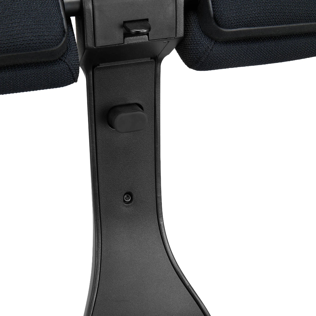 Adjustment mechanism and black plastic support of the EvoShift kneeling chair by hjh OFFICE