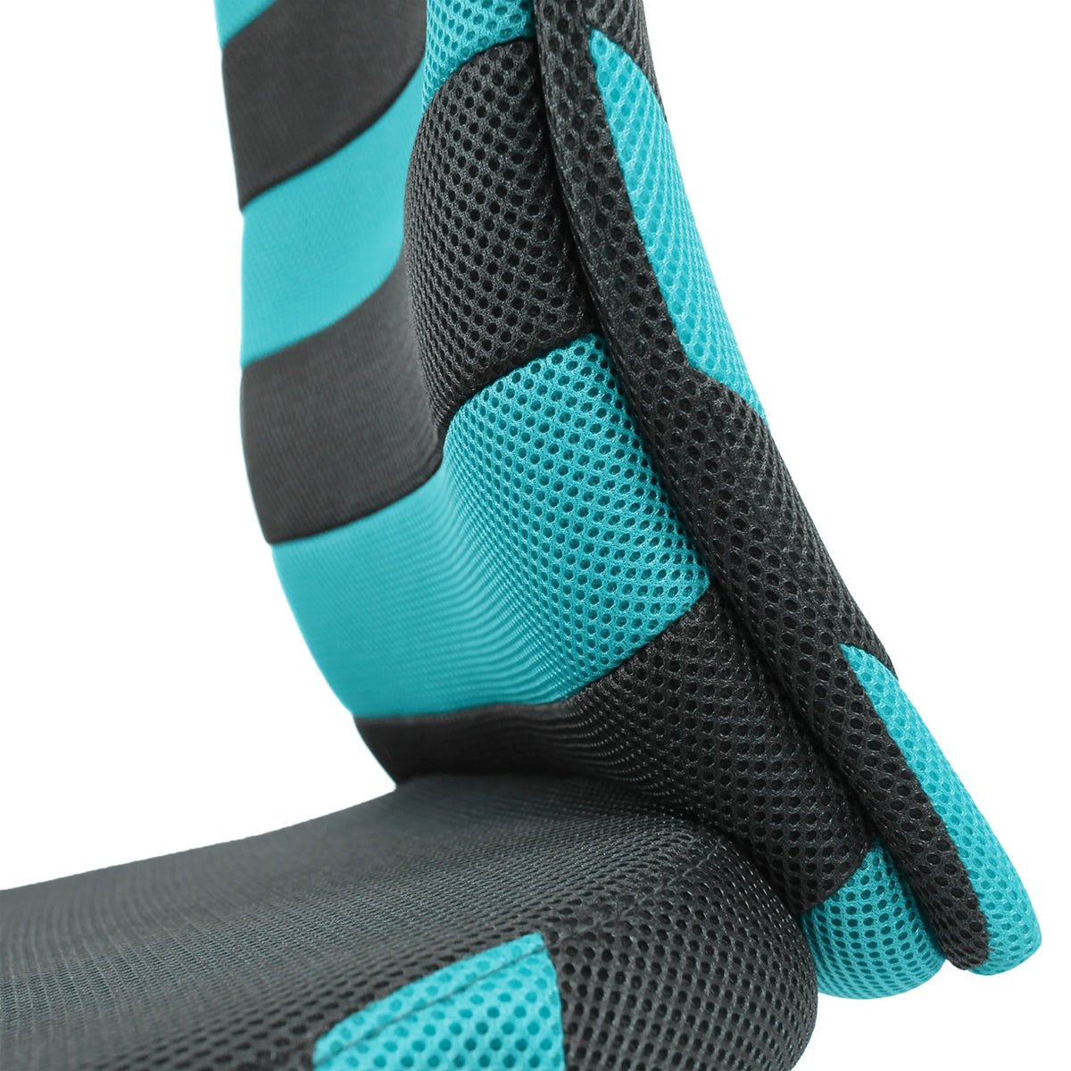 Türkis-graue Mesh-Polsterung des Kinderdrehstuhls KIDDY COMFORT I von hjh OFFICE