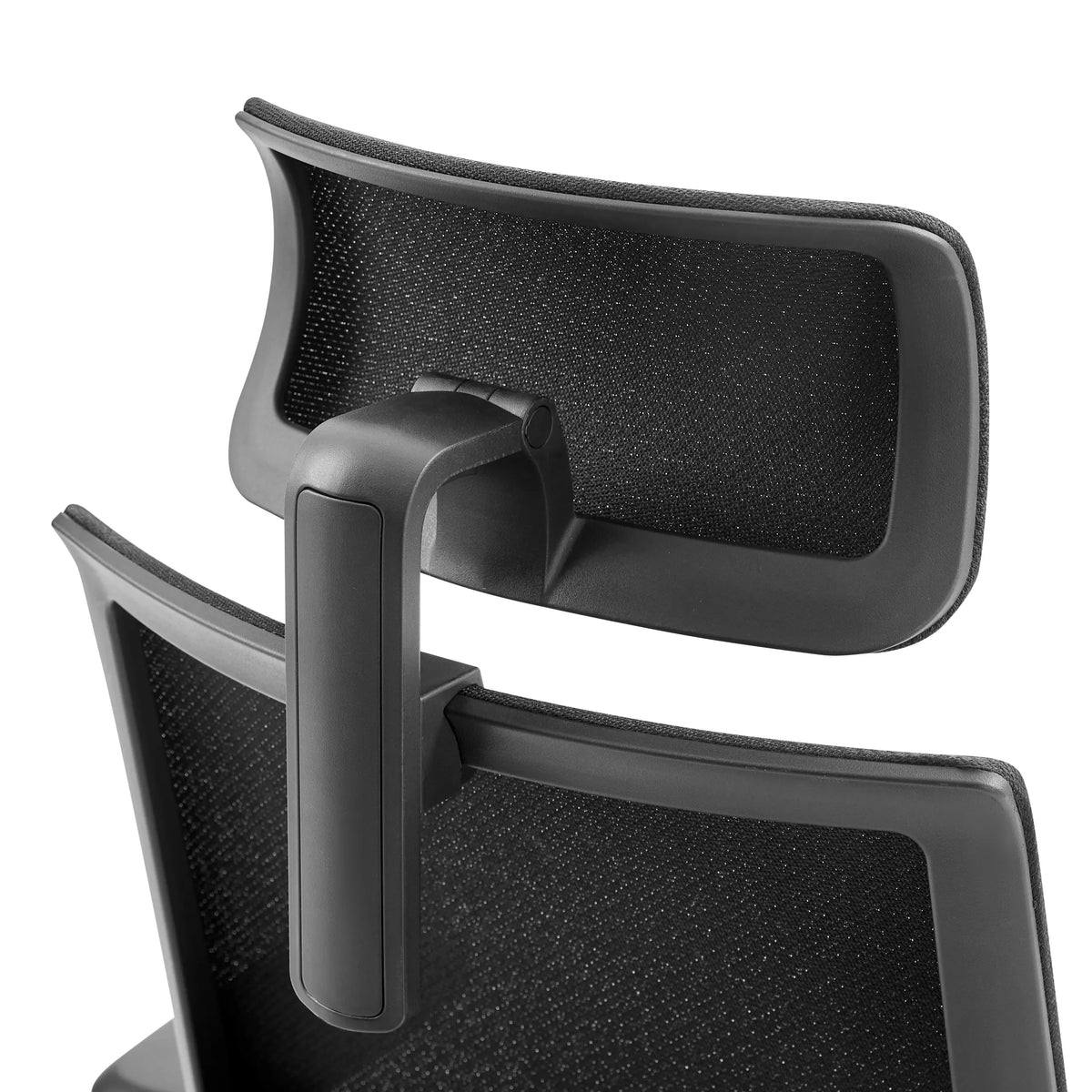 Headrest and backrest made of black mesh fabric of the Professional Office Chair Profondo F by hjh OFFICE