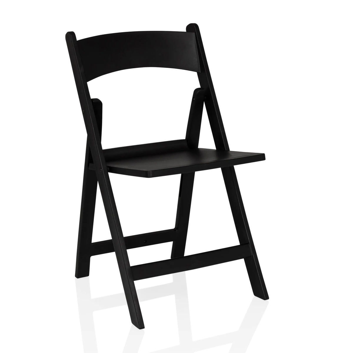 Black Outdoor chair TRAVANO 1 with backrest and square frame by hjh LIVING – 360-degree view (front three-quarter view 29°)