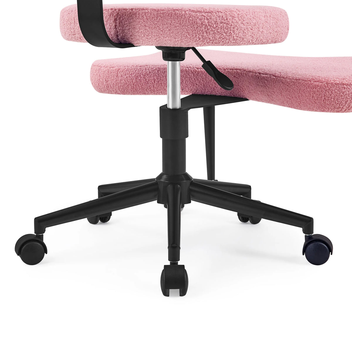 Base with five castors and gas spring of the Asanasit meditation chair in pink by hjh LIVING