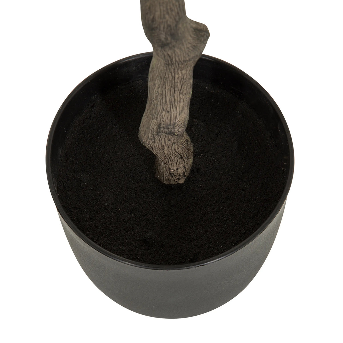 Trunk and black plant pot of the artificial plant OLIVE by hjh OFFICE