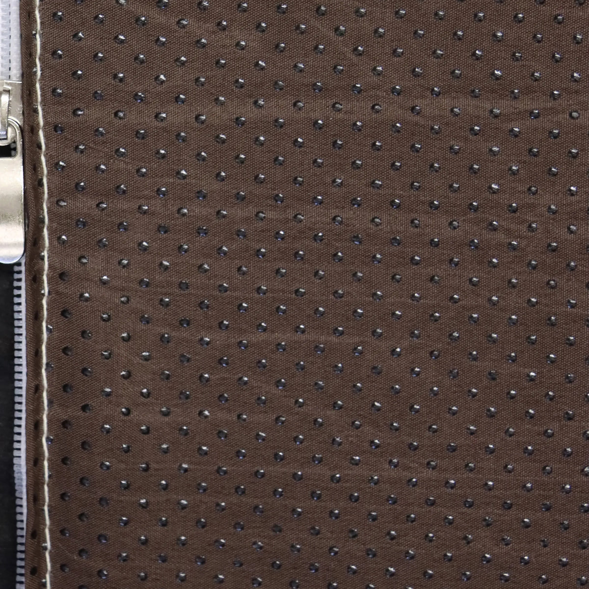 Brown, perforated fabric cover with zip for the Sitzolo 2 Lounge Chair by hjh LIVING
