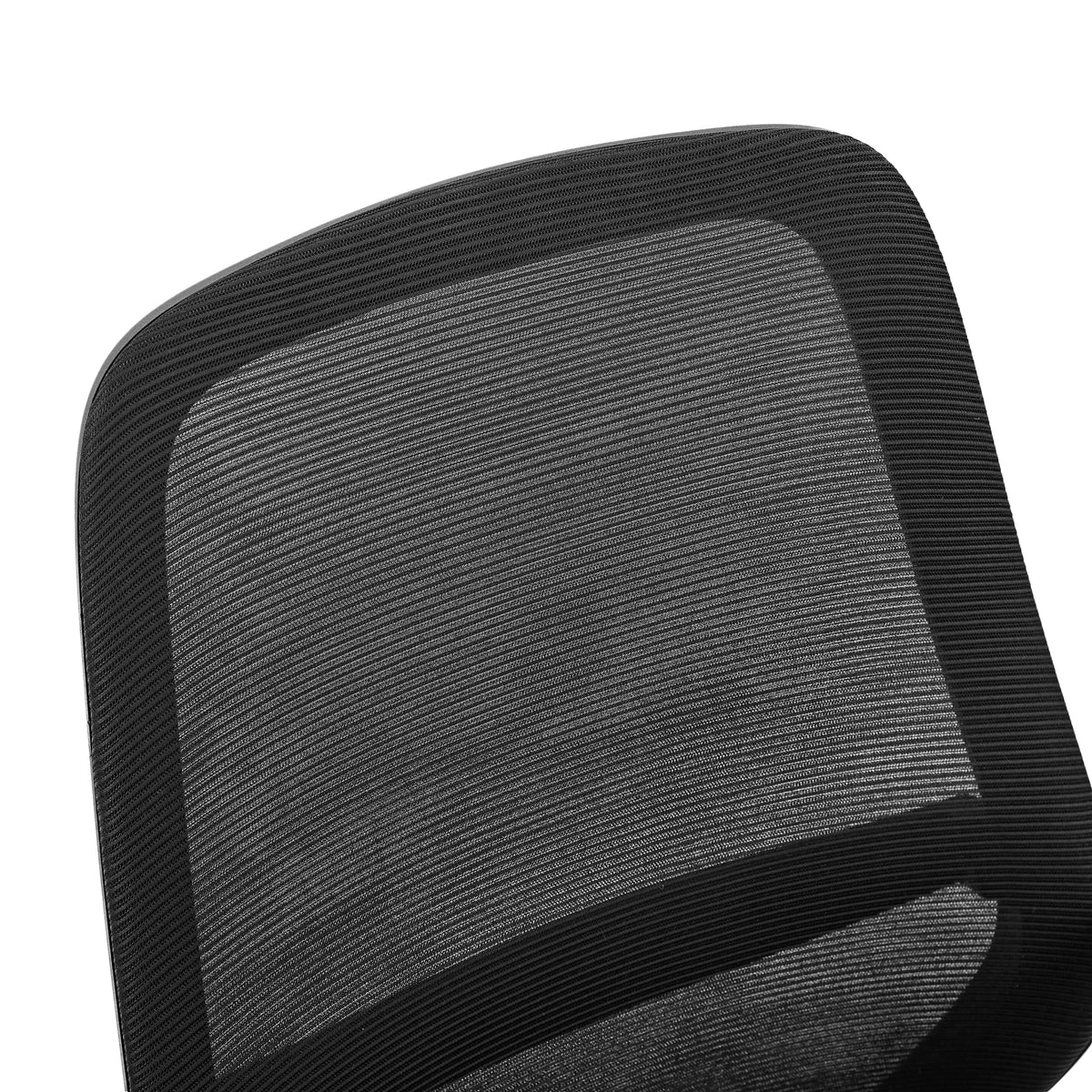 Black mesh backrest of the Home Office Chair Explorer by MyBuero