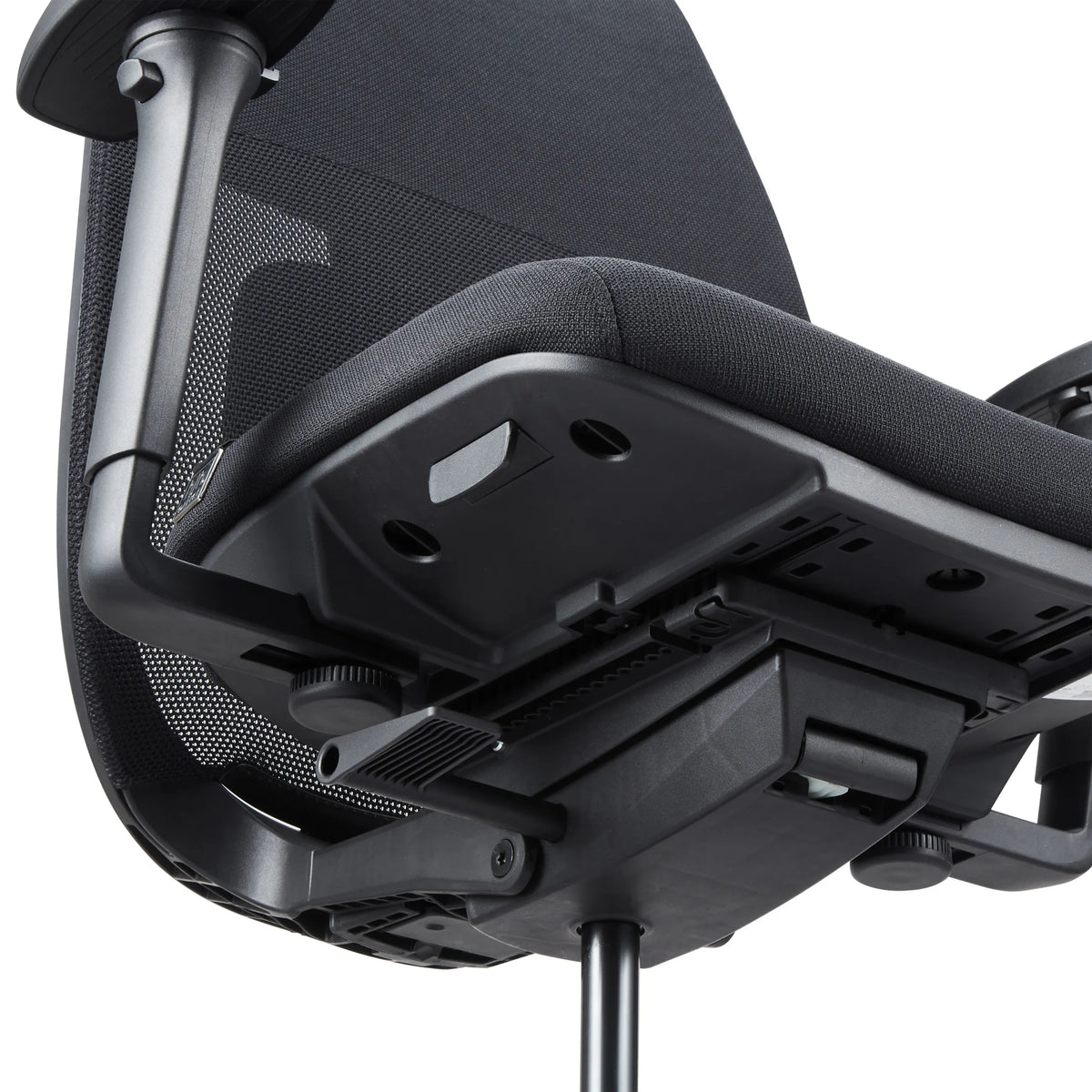 Underside of the seat with adjustment mechanism of the Professional Office Chair Skandis Pro by hjh OFFICE