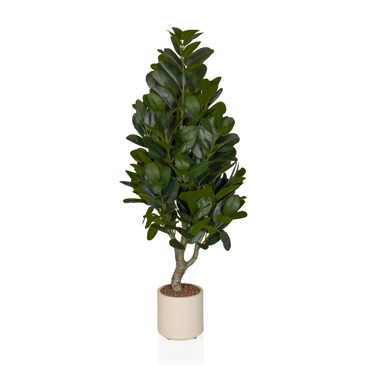 Artificial plant Garcinia with green leaves in a cream-coloured pot by hjh OFFICE