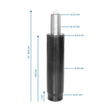 Dimensional drawing of the Gas Spring GF-M with a total height of 27 to 35.5 cm by hjh OFFICE