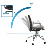 Tilt mechanism with 90 degree adjustment range of the Luxury Executive Chair VEMONA 30 by hjh OFFICE