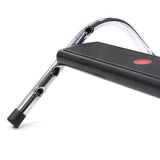 Chrome frame and black footrest surface of the PODI IV by hjh OFFICE