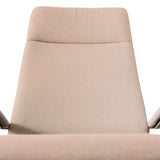 Beige fabric upholstery of the backrest of the Home Office Chair SARANTO PLUS I by hjh OFFICE