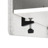 Screw fastening of the Table partition FLEXMIUT D SIDE in light grey by hjh OFFICE