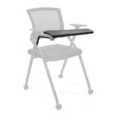 Black writing tray TABLET PRIORITY II as Accessories for chairs by hjh OFFICE – 360-degree view (front view 0°)