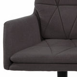 Dark grey upholstery and armrest of the Home Office Chair SHAKE 350 by hjh OFFICE