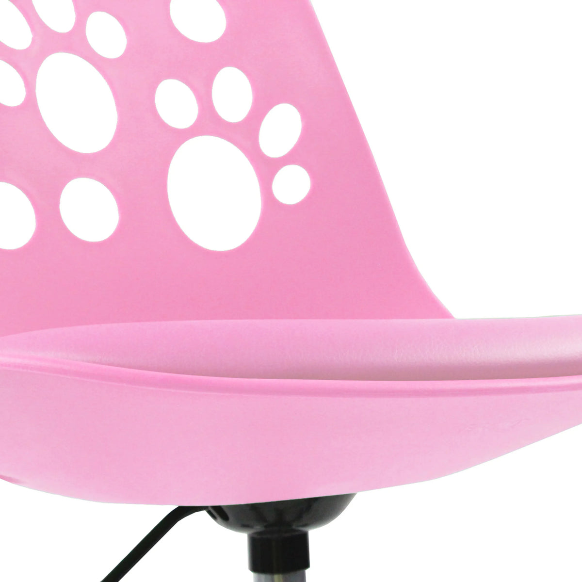 Pink plastic bowl with paw prints of the Swivel Chair – Children FANCY I by hjh OFFICE