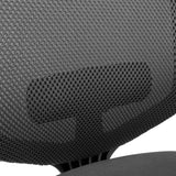 Structured mesh backrest of the Delvia Professional Office Chair in black by hjh OFFICE