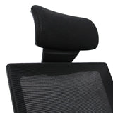 Headrest and backrest made of black mesh of the Professional Executive Chair CAPTIVA by hjh OFFICE