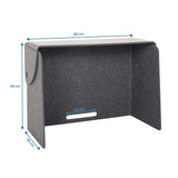 Dimensional drawing of the Table partition FLEXMIUT FOLD with 80 × 60 cm by hjh OFFICE