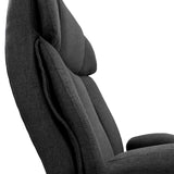 Side padding of the backrest of the Swivel Chair BUILDER XXL I in black fabric by hjh OFFICE