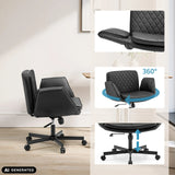 Black Criss-Cross 10 Home Office Chair with 360-degree swivel and height adjustment by hjh LIVING (AI-generated image)