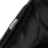 Logo label on the black fabric upholstery of the Dining chair CHARVELLE by hjh LIVING